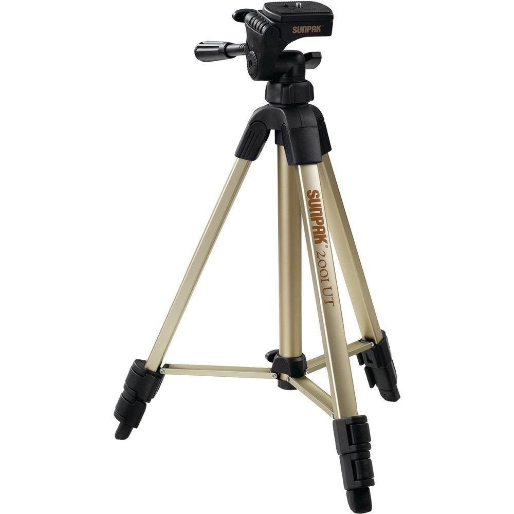 SUNPAK Photo & Video Tripod with 3-Way Pan Head & Quick Release