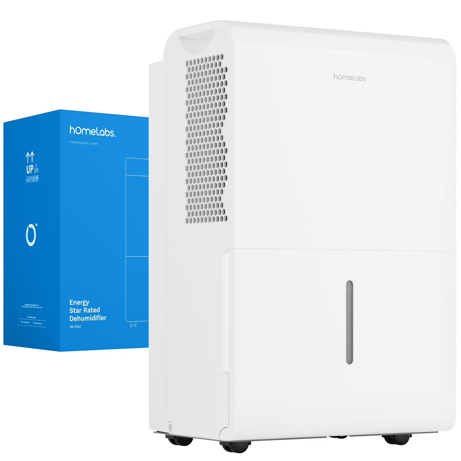 Homelabs 4,500 Sq. Ft Wifi Enabled Dehumidifier   Powerful Humidity Control For Large Rooms & Basements   Robust Moisture Remova