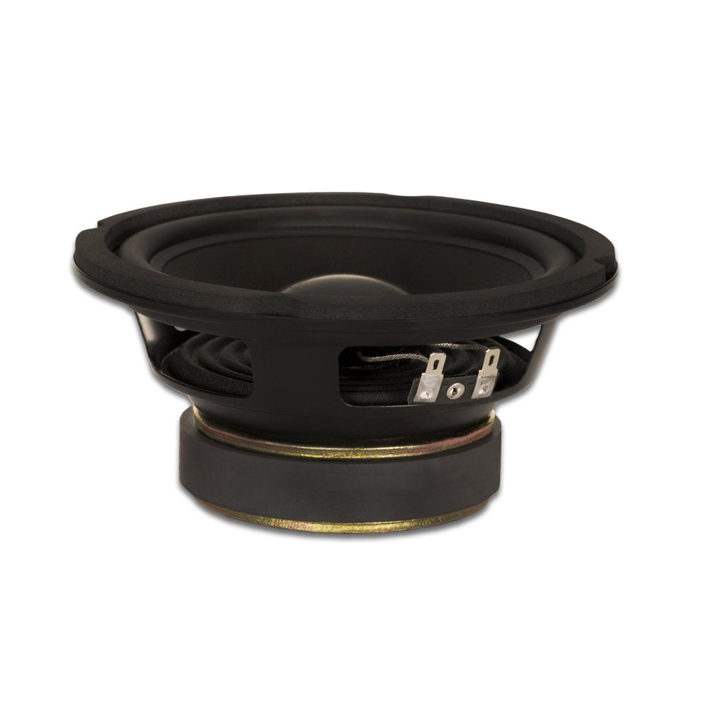 Goldwood Sound GW-6024 Rubber Surround 6.5 Woofer 170 Watts 4ohm Replacement Speaker, Black