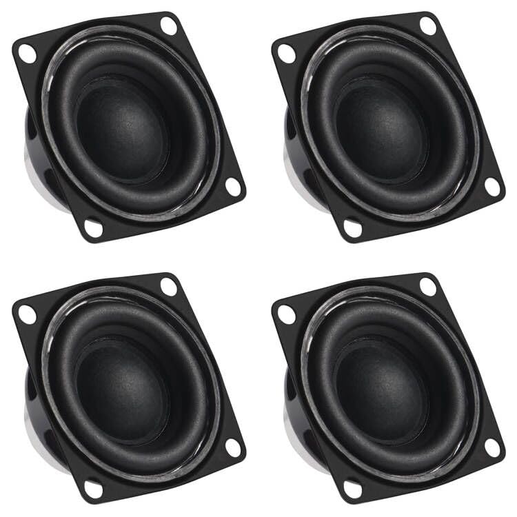Dweii 4Pcs 2'' 2Inch 4Ohm 10W Full Range Audio Speaker Stereo Woofer Loudspeaker For Arduino 2Inch 4Ohm 10W Full Range Audio Spe