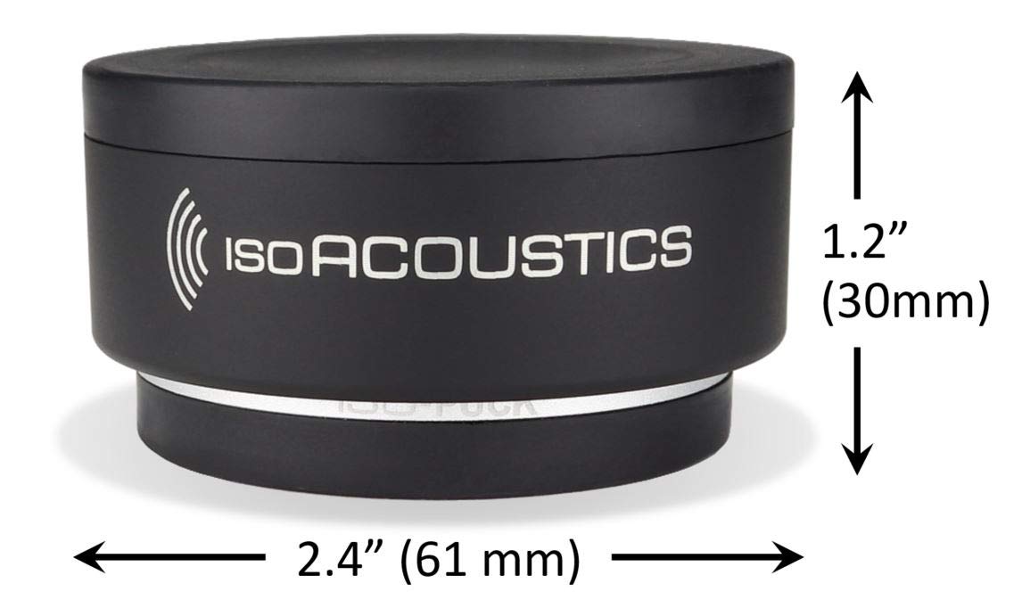 Isoacoustics Iso Puck Series Acoustic Isolators (Iso Puck, 20 Lbs Max/Unit, 4 Pack)