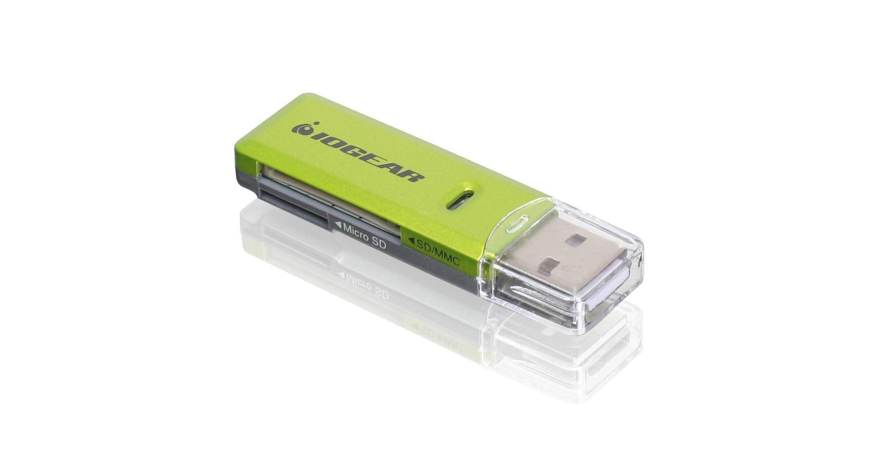 Iogear Sd/Microsd/Mmc Card Reader/Writer, Gfr204Sd Green