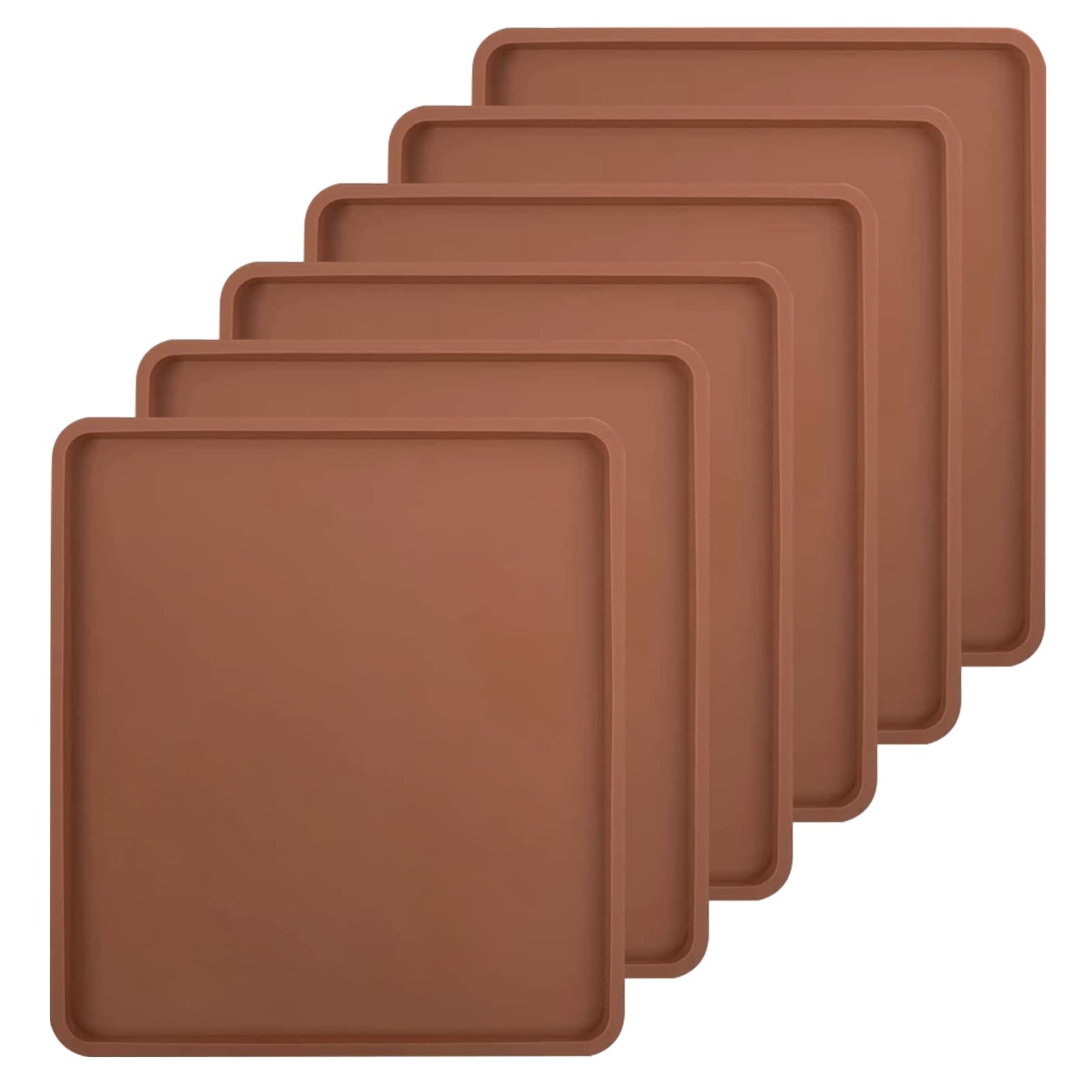 6 Pack Silicone Dehydrator Trays Compatible With Cosori Cp267 Fd, Nonstick Silicone Drye Sheets With Edge, Multi Purpose Reusabl