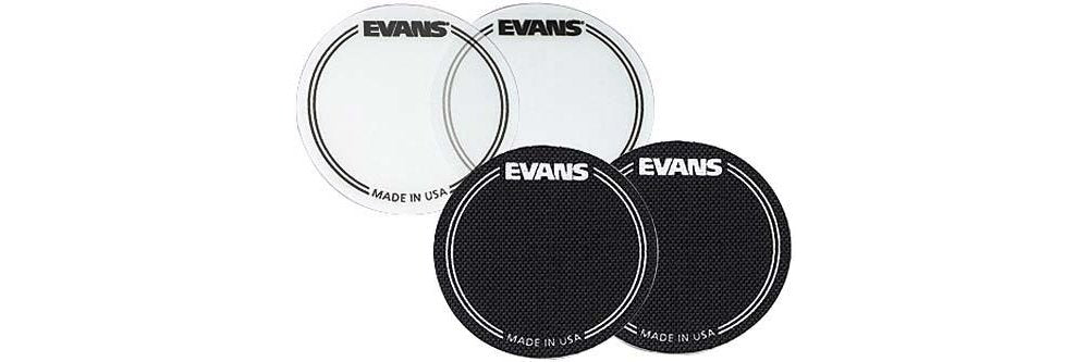 Evans Eq Single Pedal Patch, Clear Plastic