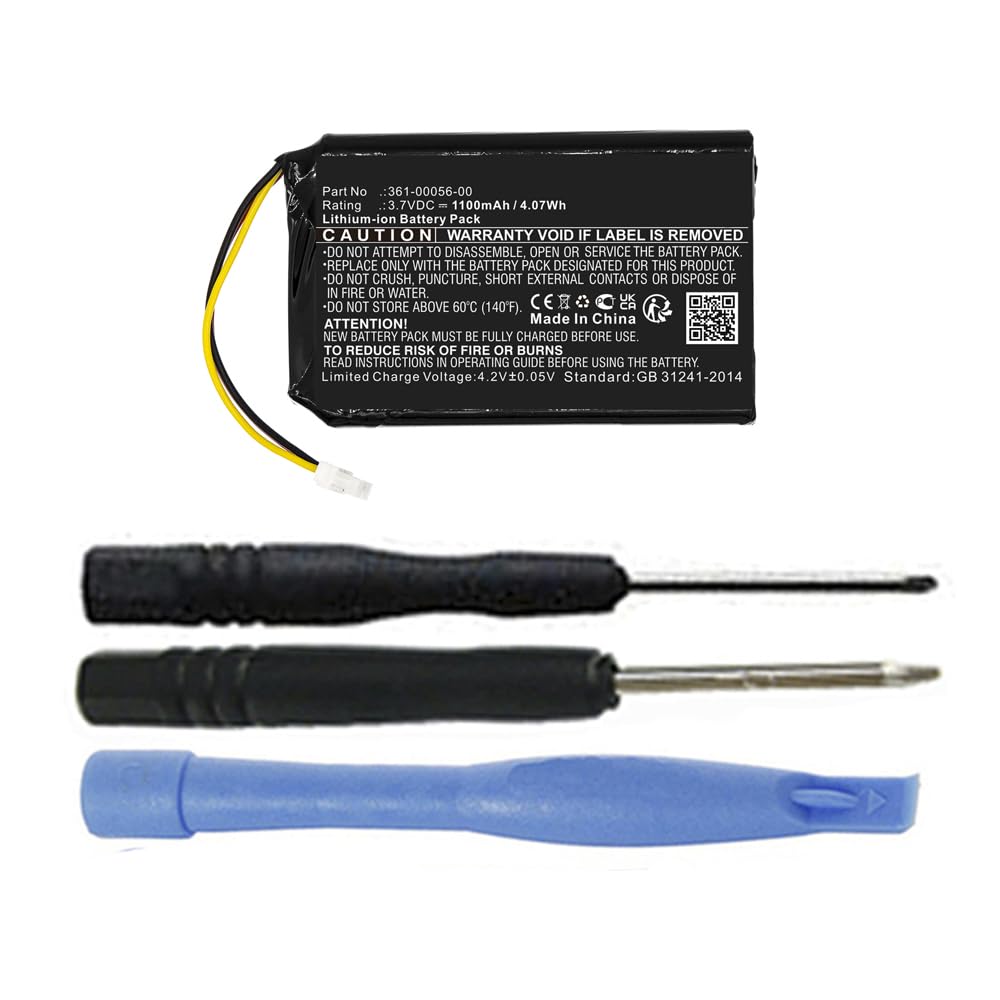 Mpf Products 1100Mah 361 00056 00, 361 00056 50 Battery Replacement Compatible With Garmin Drive 50, 50Lm, 51, 51Lmt, Nuvi 30, 5
