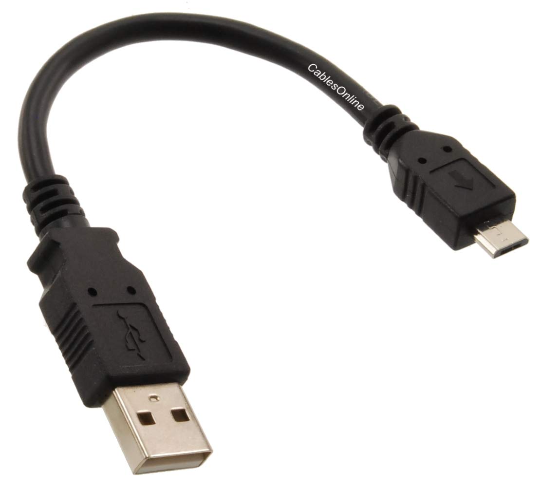 Cablesonline 5 Pack 6 Inch Usb 2.0 A Type Male To Micro B Male Charge & Sync Cable, Usb 1500 5