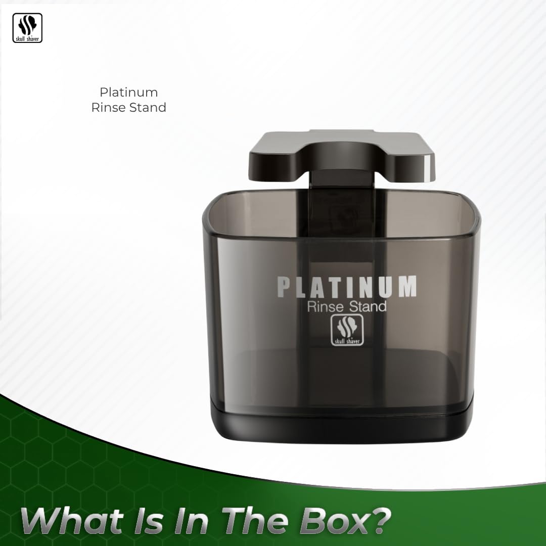 Skull Shaver Platinum Rinse Stand For Pitbull, Butterfly Kiss And Palm Electric Shavers (Black)