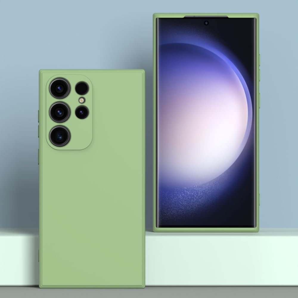 Wogroo For Samsung Galaxy S23 Ultra Case Green, Scratch Resistant With Soft Touch, Slim Thin Phone Cover For Samsung Galaxy S23