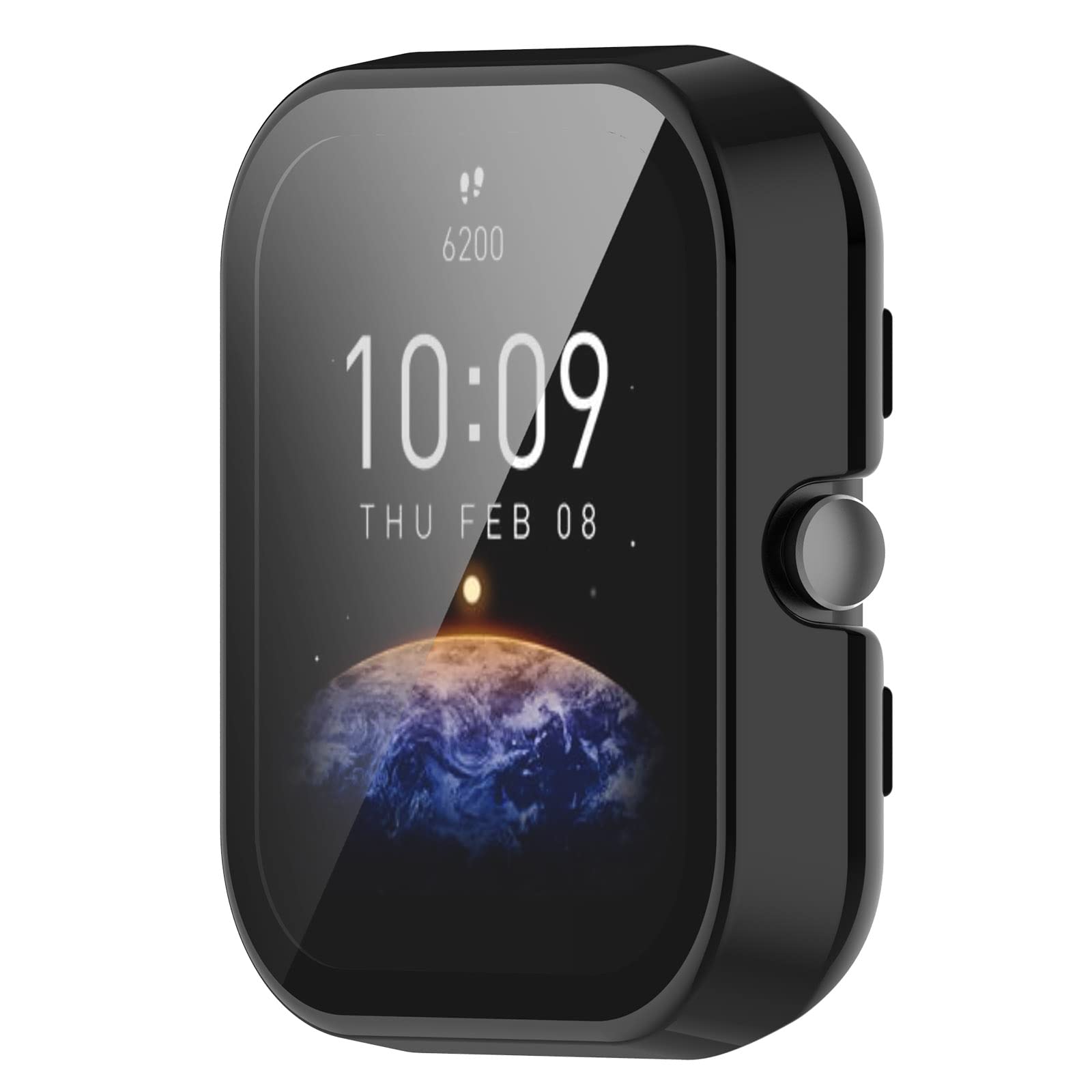 Case Compatible With Amazfit Bip 3/Bip 3 Pro Screen Protector Cover, All-Around Case Hard Pc Bumper Full Cover Shell For Amazfit