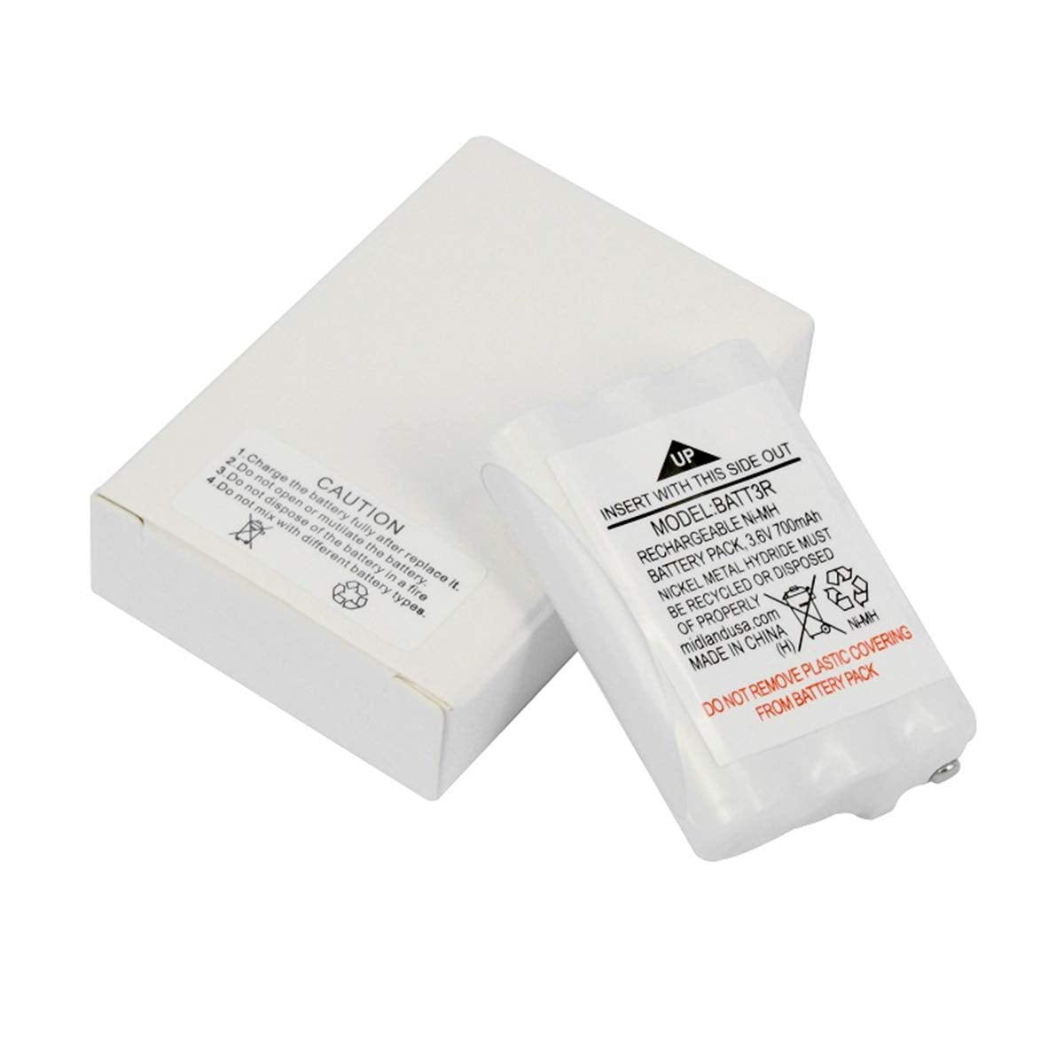 2 Pack Batt3R Battery Avp14 Replacement 3.6V 700Mah For Midland Batt3R Batt 3R,Mid Avp14, Lxt600, T50 T60, X Talker Radios