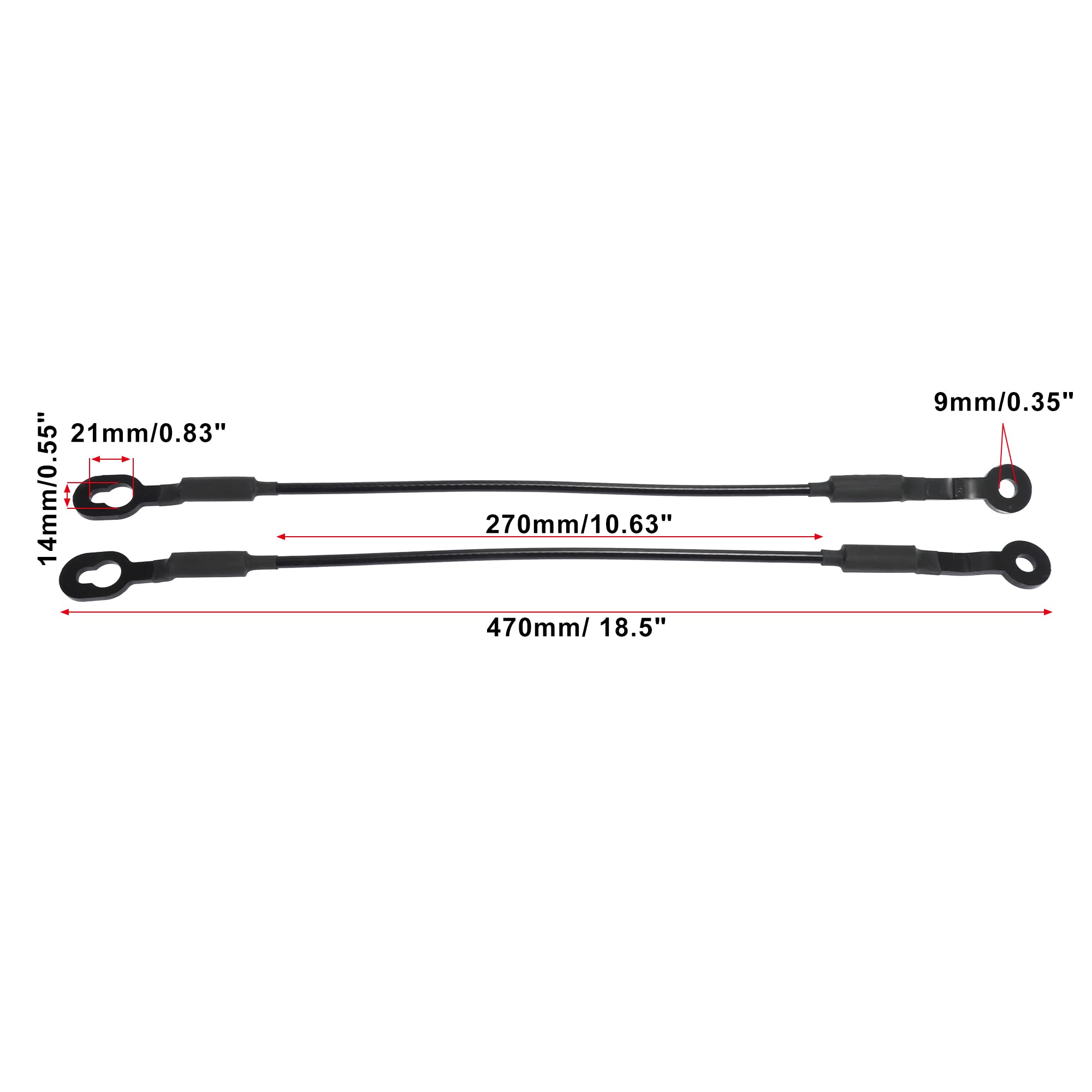 X Autohaux Pair Rear Tailgate Cables Lift Gate Support Straps Pickup For Chevy S10 1994 1998 2000 2004 38534 15683449