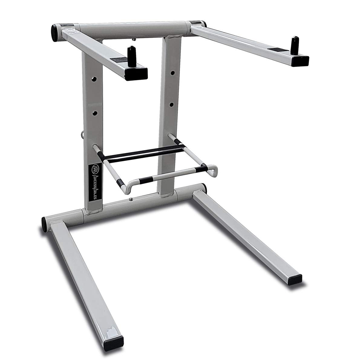 Axcessables Portable Dj Laptop Stand With Bag | Folding Laptop Stand | Elevated Macbook Stand For Home Office, Music Production,