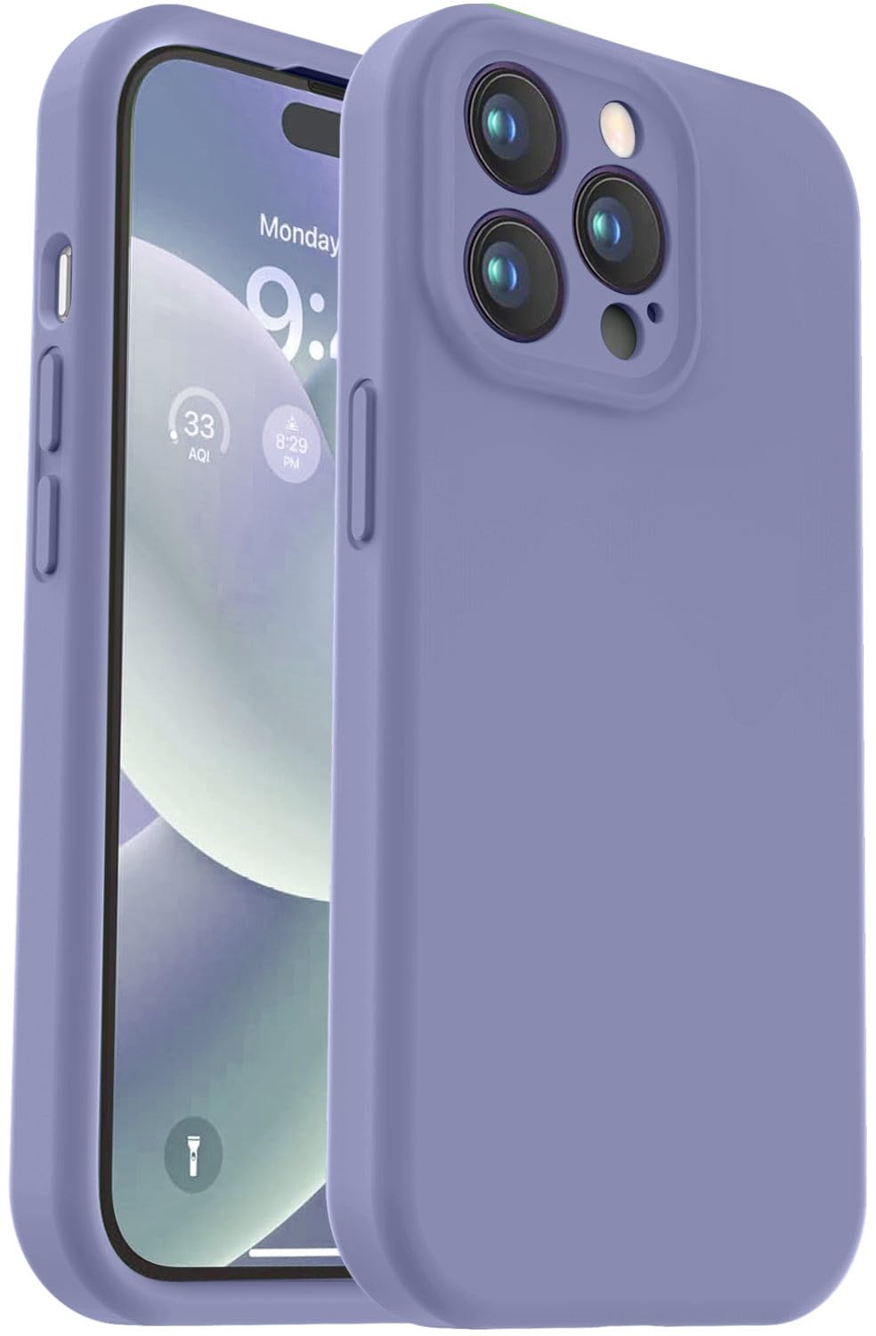 RQQ Designed for iPhone 14 Pro Max Case, Premium Silicone with [Camera Protection] [Anti-Scratch Microfiber Lining] Shockproof P