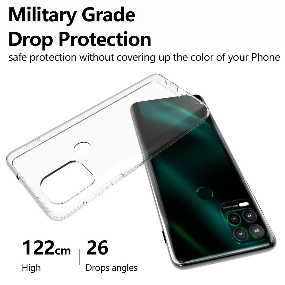 Keepca For Moto G Stylus 5G 2021 Clear Case,Slim Thin Soft Skin Flexible Tpu Silicone Rubber Gel Lightweight Anti Scratch Shockp