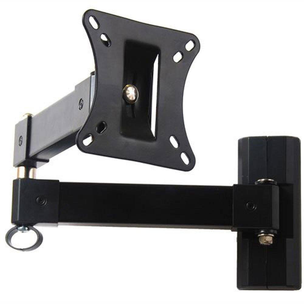 VideoSecu TV Wall Mount with Swing Arm for Most 15 16 17 19 22 23 24 26 32 39 inch LCD LED UHD Monitor Display VESA 75x75, 100x1