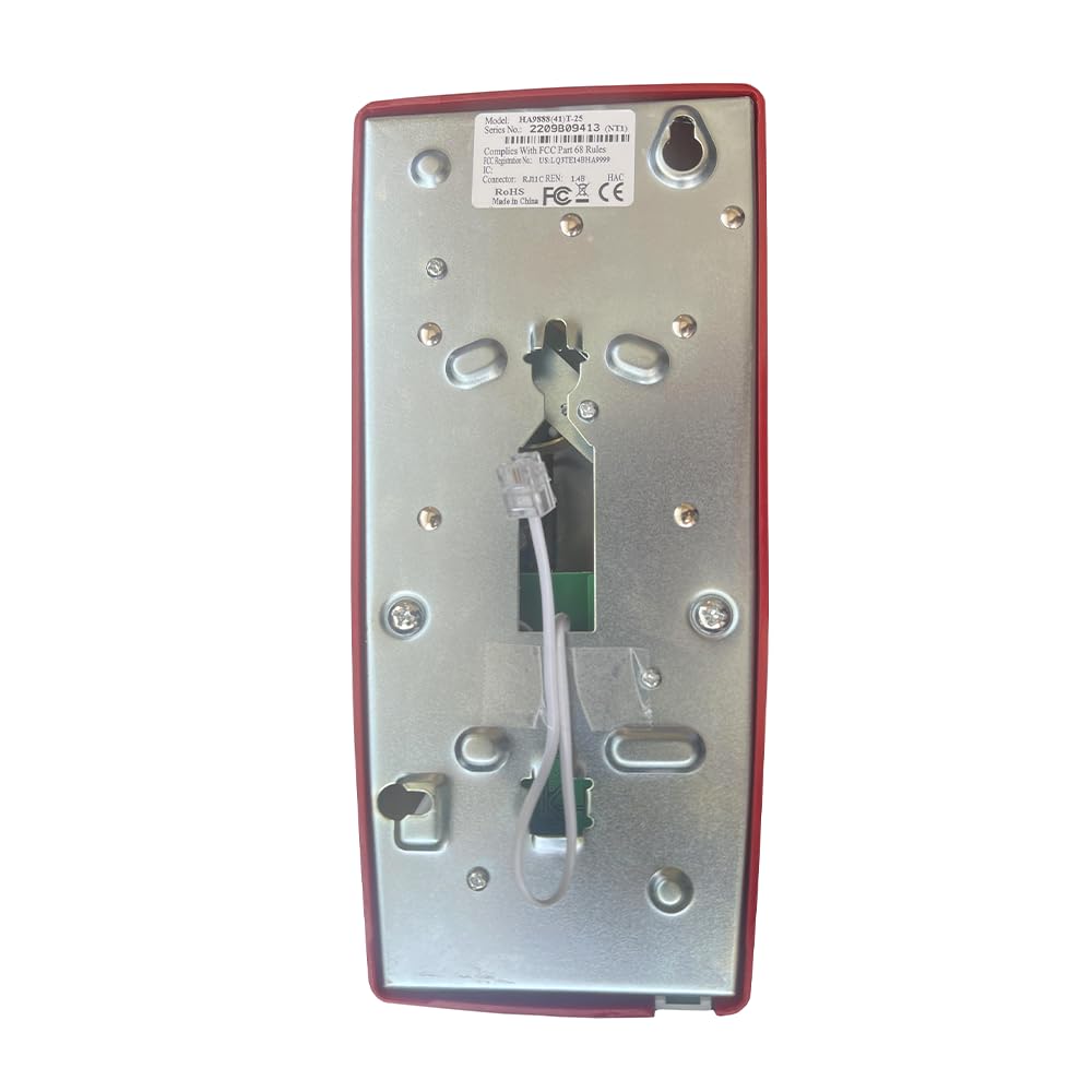 Emergency Wall Telephone Pre Programmed To Auto Dial 911   Red