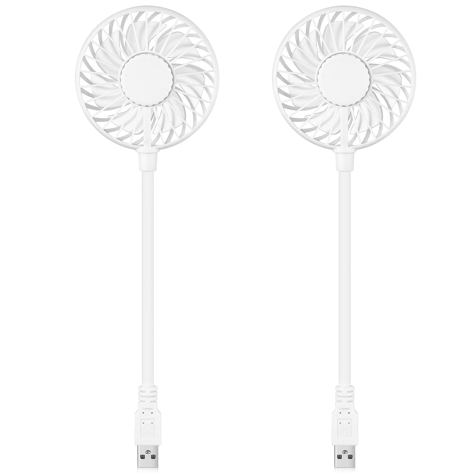 Tujoe 2 Pcs Usb Fan Mini Portable Fan For 360 Degree Rotation Usb Desk Fan Small Personal Fan Compatible With All Usb Outputs Su