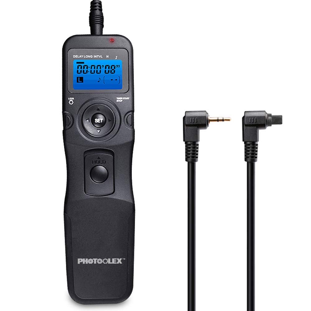 Photoolex Intervalometer Digital Camera Remote Shutter Release Controller Lcd Timer Control With Cord For Canon Eos Rebel T6 T7 