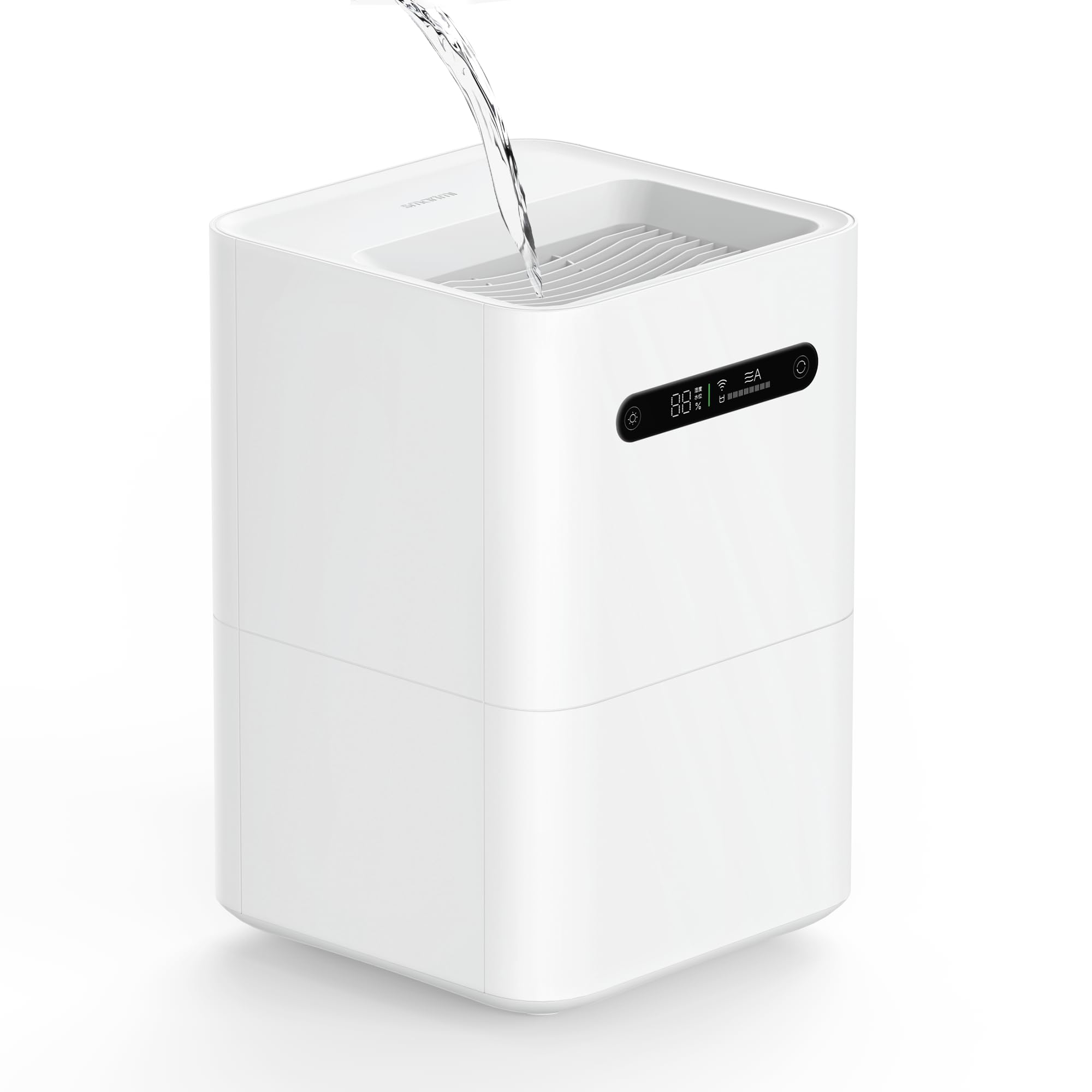 smartmi Evaporative Humidifiers, Cool No Mist Humidifiers for Bedroom, Air Humidifiers for Baby, 4L Top Fill, Self-Cleaning, Qui