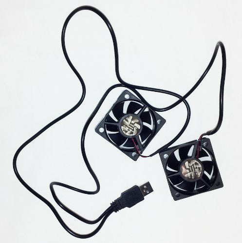 Coolerguys Dual 50X50X20Mm Component Cooling Fans With Usb Connection