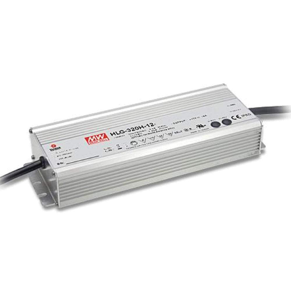 Mean Well Switching Led Driver Power Supply   Cable For Input And Output, 12V 22A 264W   Hlg 320H 12 , Grey