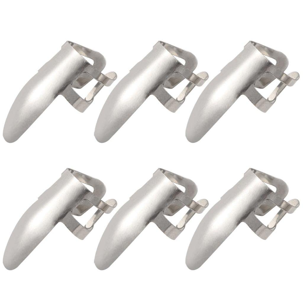 Calandis 6Pcs Stainless Steel Plectrums Finger Picks For Guitar Banjo Ukulele | Guitars & Basses | Parts & Accessories | Picks