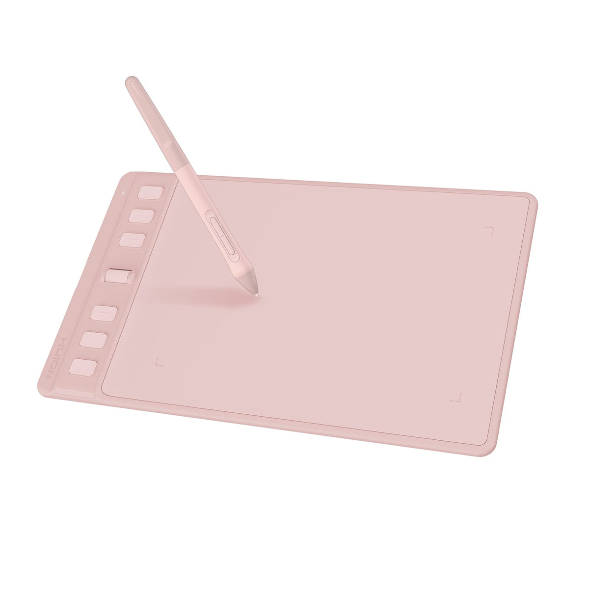 HUION Inspiroy 2 Small Drawing Tablet, Digital Art Tablet with Scroll Wheel, 6 Hot Keys, Battery-Free Stylus, Pink Graphics Tablet for Drawing, Design, Writing, Work with PC, Mac & Android