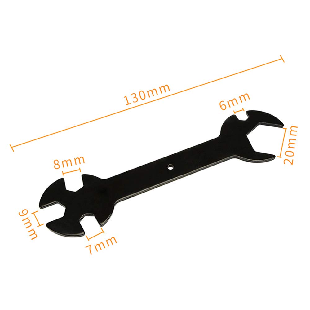 Befenybay 3D Printer Accessories Fixed Wrench 5 In 1 Wrench For E3D/Mk8 Nozzle Heating Block