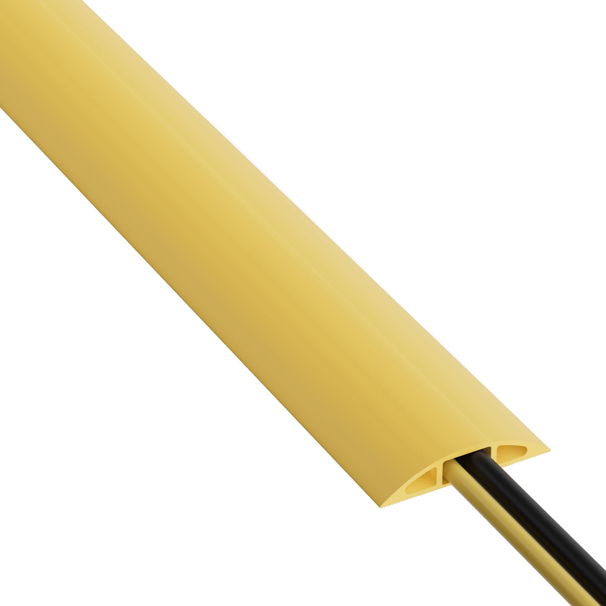 D Line 6Ft Floor Cord Cover, Floor Cable Protector, Extension Cord Cover, Protect Wires & Prevent Cable Trips, Cable Management
