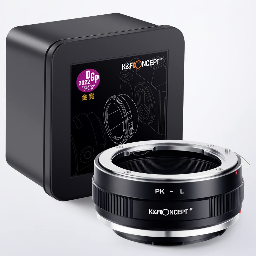 K&F Concept Lens Mount Adapter Pk L Manual Focus Compatible With Pentax K(Pk) Lens To L Mount Camera Body