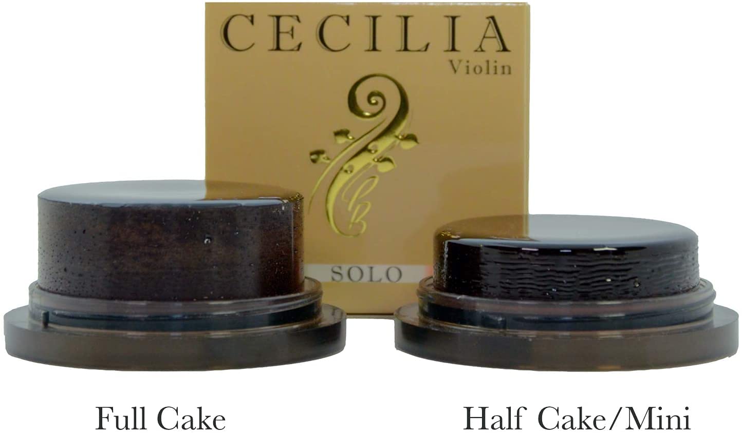 Cecilia Solo Rosin For Violin, Rosin Specially Formulated Violin Rosin For Violin Bows (Mini (Half Cake))
