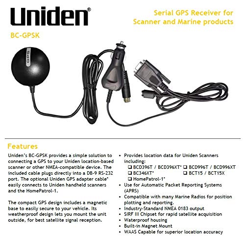 Uniden Bc Gpsk Serial Gps Receiver, (This Item Is Discontinued, The New Replacement Model Is Uniden Bc Sgps)