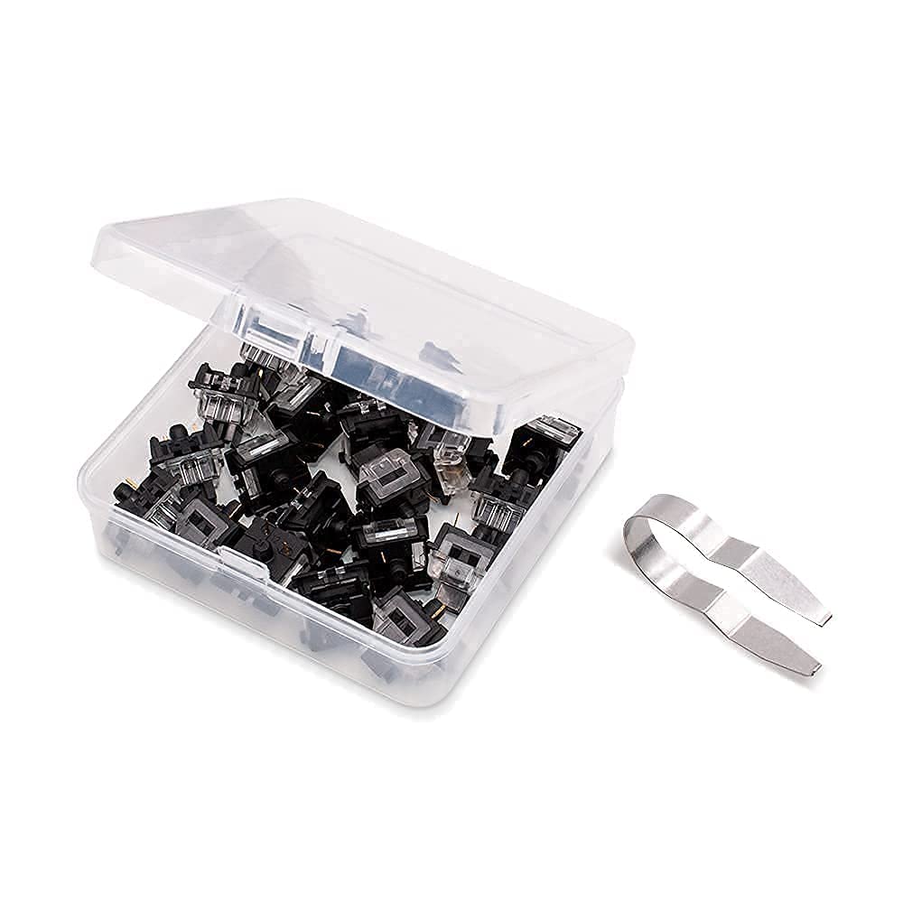Outemu (Gaote) Black Switches - 20 Pack -3 Pin Diy Replaceable Linear Heavy 60G Force Key Switches Replacement Switches Or Mecha