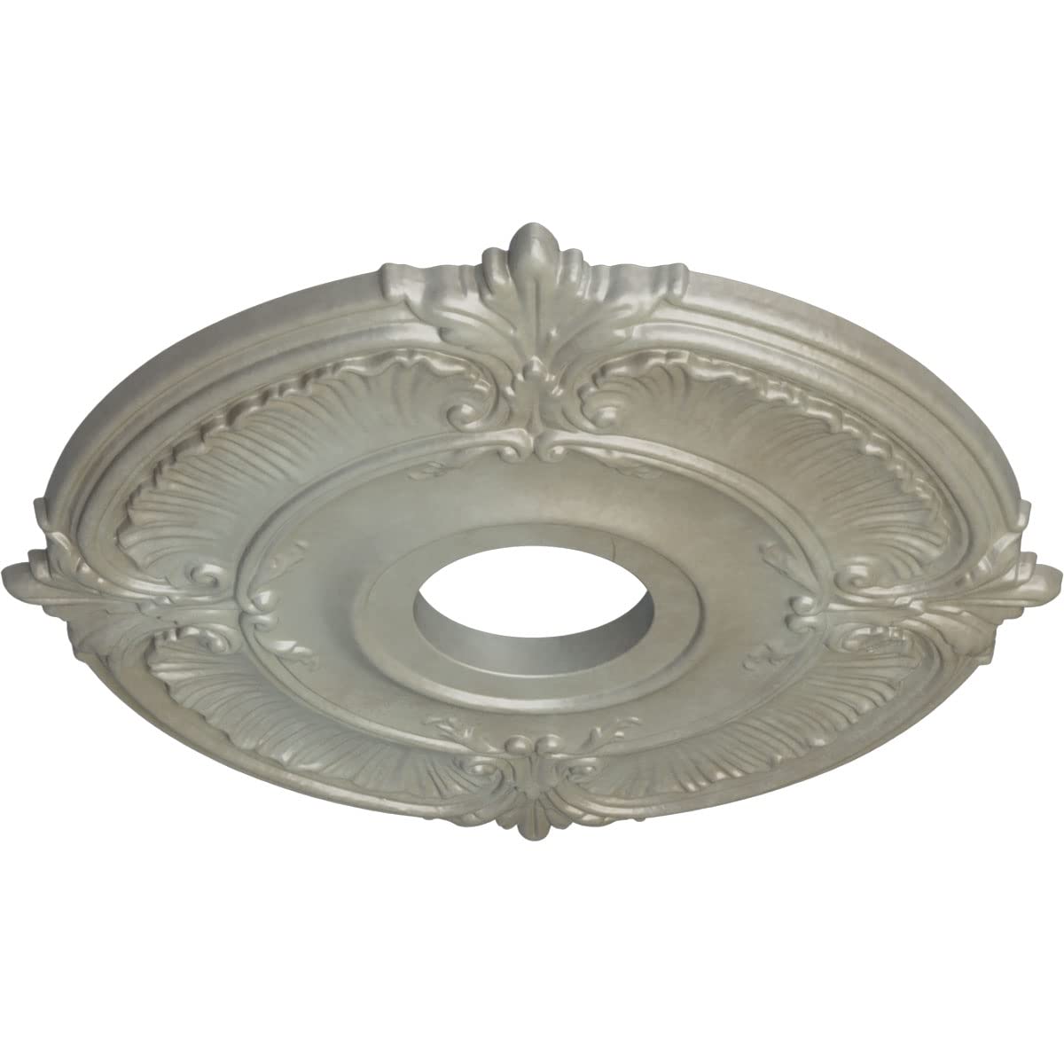 Ekena Millwork Cm18Atfls Attica Ceiling Medallion, 18''Od X 4''Id X 5/8''P (Fits Canopies Up To 5''), Hand Painted Flash Gold