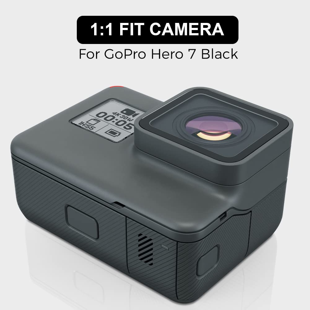 (2 Pack) Parapace Protective Lens Replacement For Gopro Hero 6/5 Black Glass Cover Case Action Camera Accessories Kits(Gray)