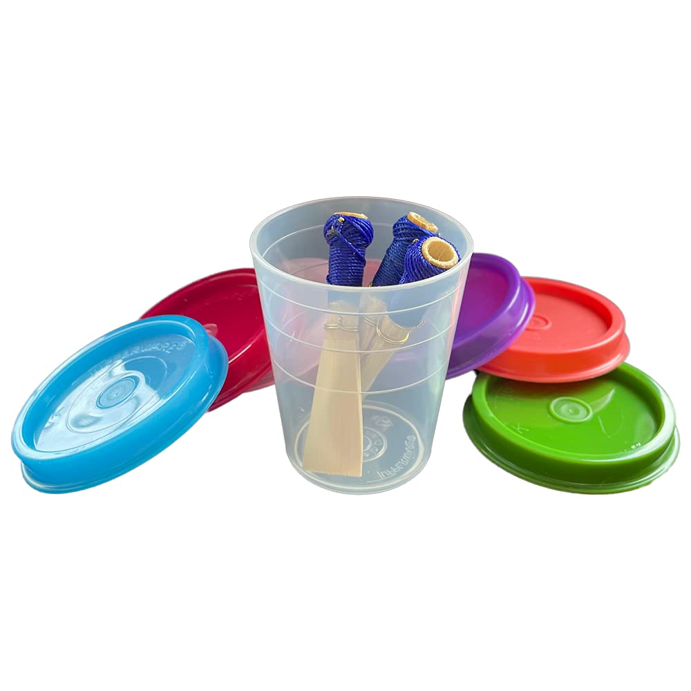 Reed123 Bassoon Reed & Oboe Reed Soaker Cup With A Random Color Lid