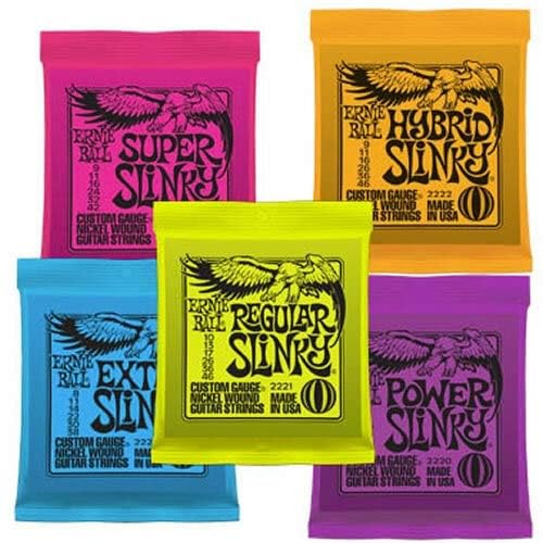 Ernie Ball Mighty Slinky Nickelwound Electric Guitar Strings 8.5 40 Gauge