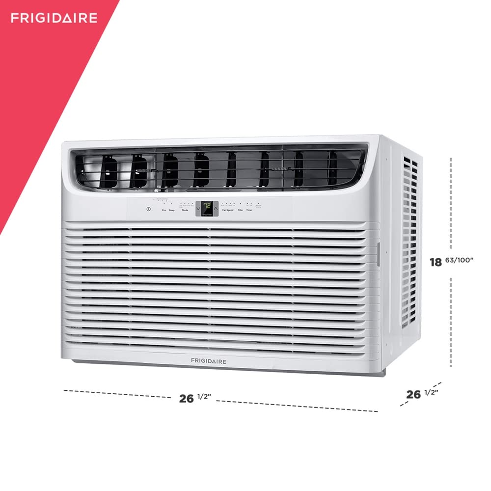 Frigidaire Fhwc282Wb2 Window Air Conditioner, 28,000 Btu With Easy Install Slide Out Chassis, Multi Speed Fan, Easy To Clean Was