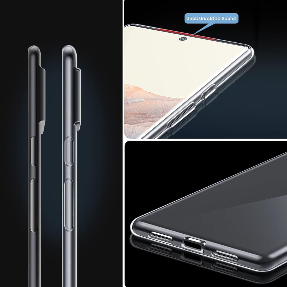 X-level Google Pixel 6 Slim Fit Ultra-Thin Clear TPU Mobile Phone Case with Anti-Slip Grip
