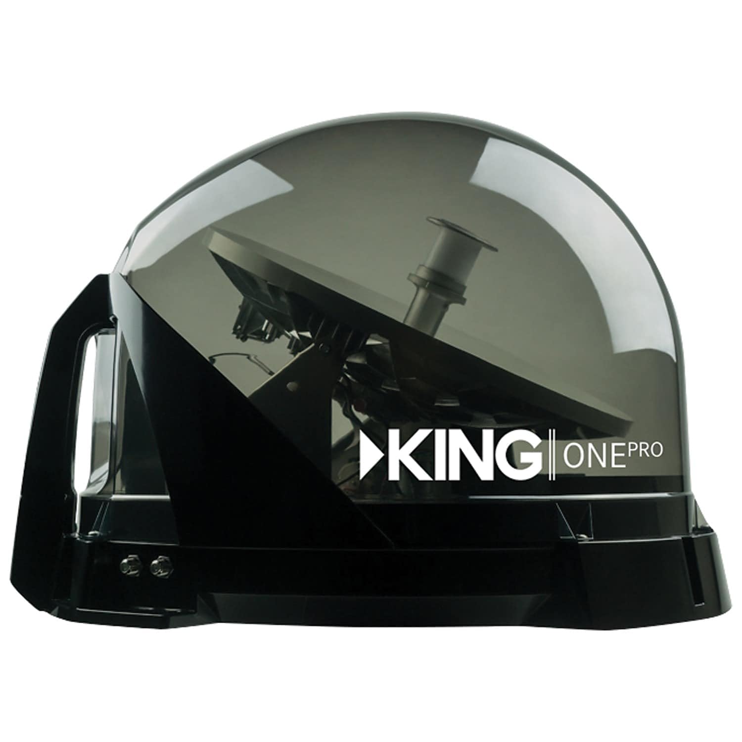 KING KOP4800 One Pro Premium Satellite TV Antenna - Works with Dish, DIRECTV, or Bell (Canada), Western Arc Satellites, Clear (S