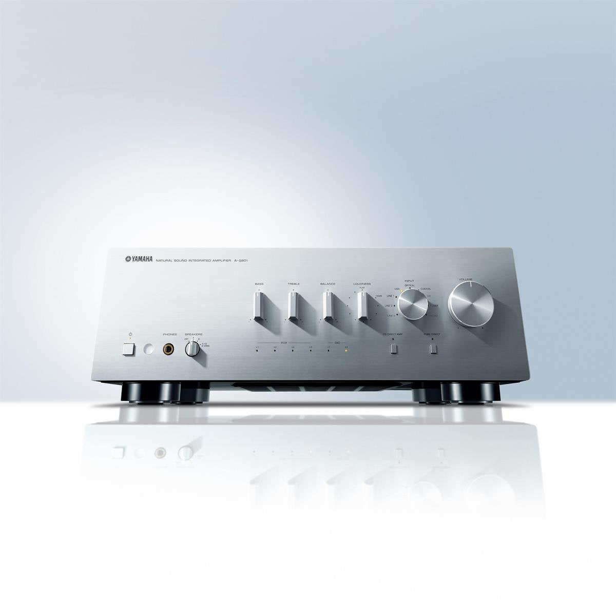 Yamaha A-S801Sl Natural Sound Integrated Stereo Amplifier (Silver)