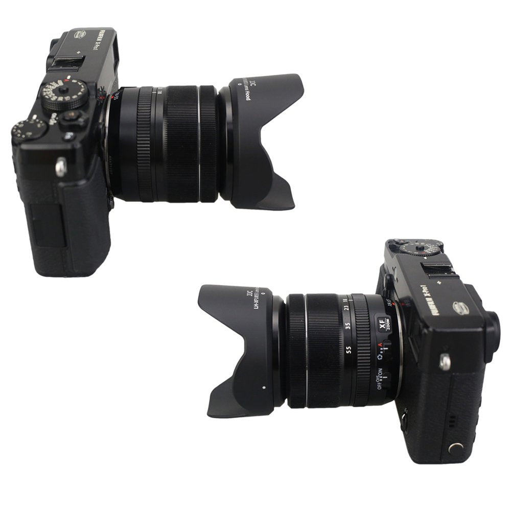 Jjc Bayonet Dedicated Lens Hood For Fuji Fujifilm Fujinon Xf 18 55Mm F2.8 4 R Lm Ois Lens And Fujinon Xf 14Mm F2.8 R Lens