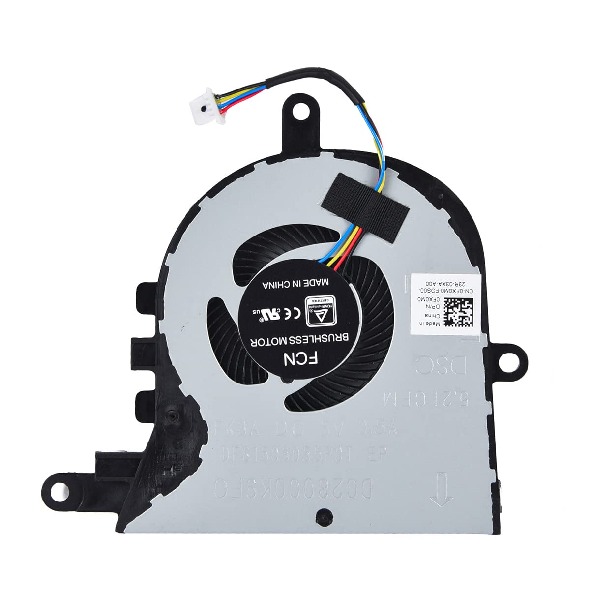 Replacement CPU Cooling Fan for Dell inspiron 15 5570 5575 3580 3593, inspiron 17 3780 3793, Latitude 3590 L3590 E3590 Series La