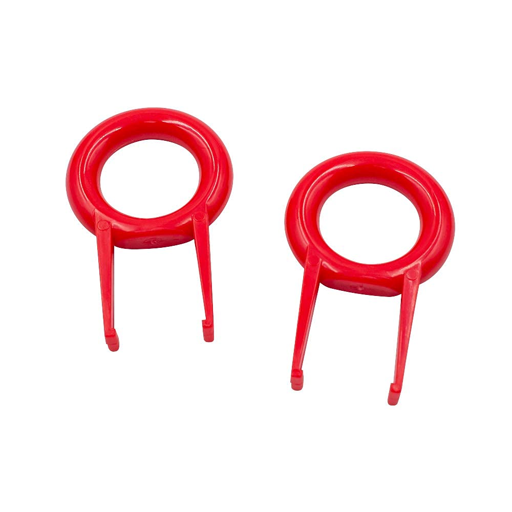Granvela Pack 2 Keycap And Key Remover Red Plastic Keycap And Key Puller For Mechanical Keyboard