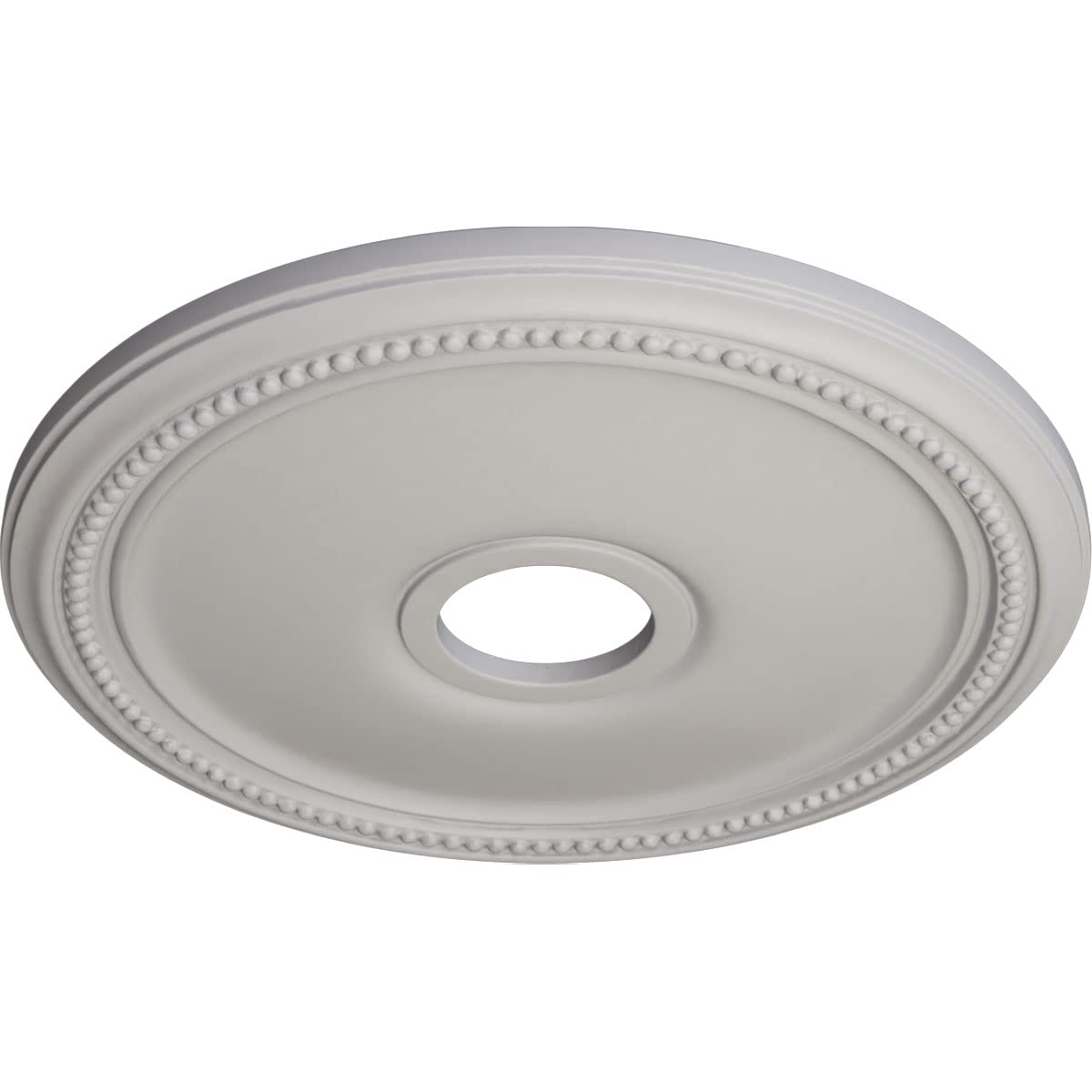Ekena Millwork Cm18Diuwf Diane Ceiling Medallion, 18Od X 3 5/8Id X 1 1/8P (Fits Canopies Up To 5 3/8), Hand-Painted Ultra Pure W