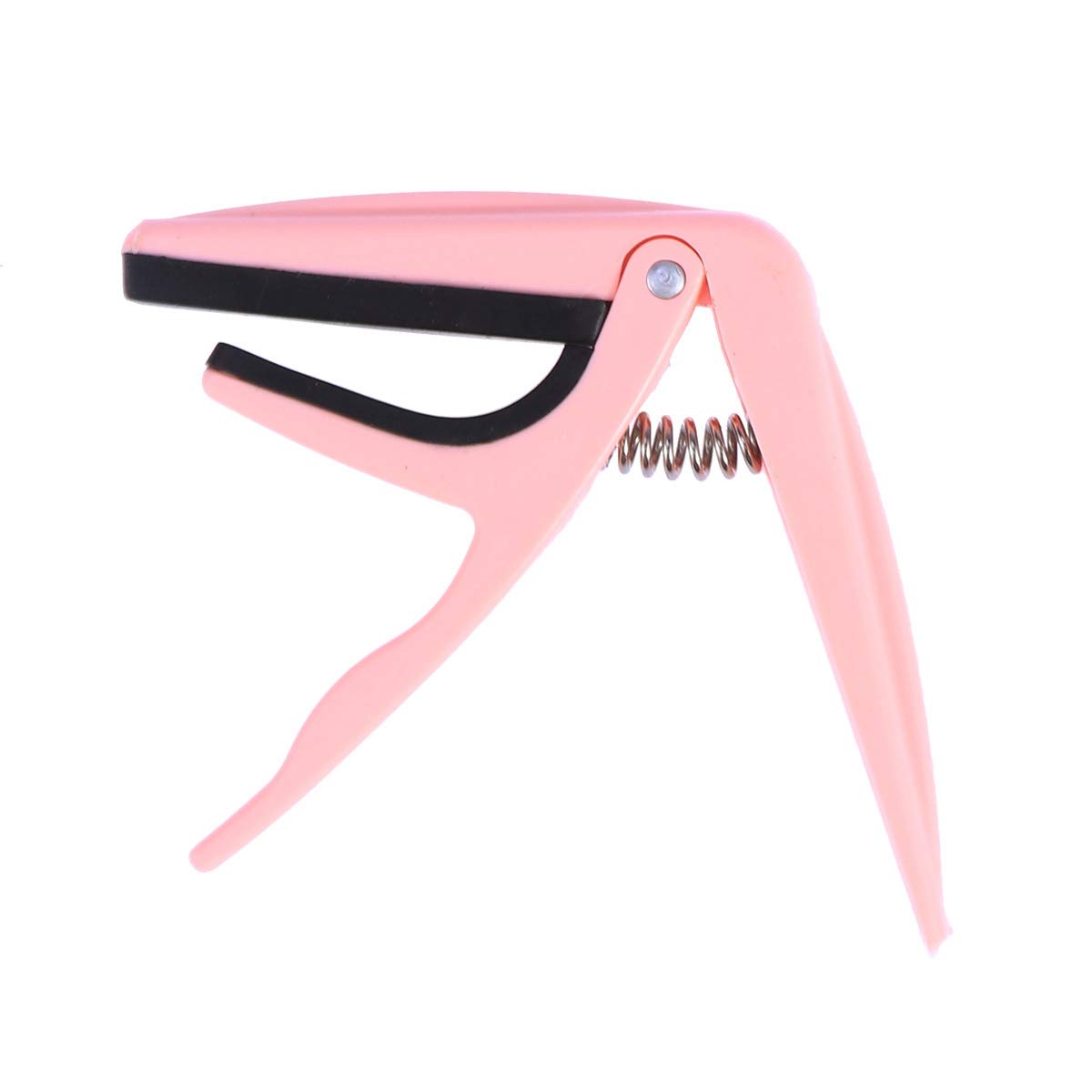 Professional Ukulele Capo Single Handed Ukelele Capo Zinc Alloy Guitar Parts Accessories (Pink)
