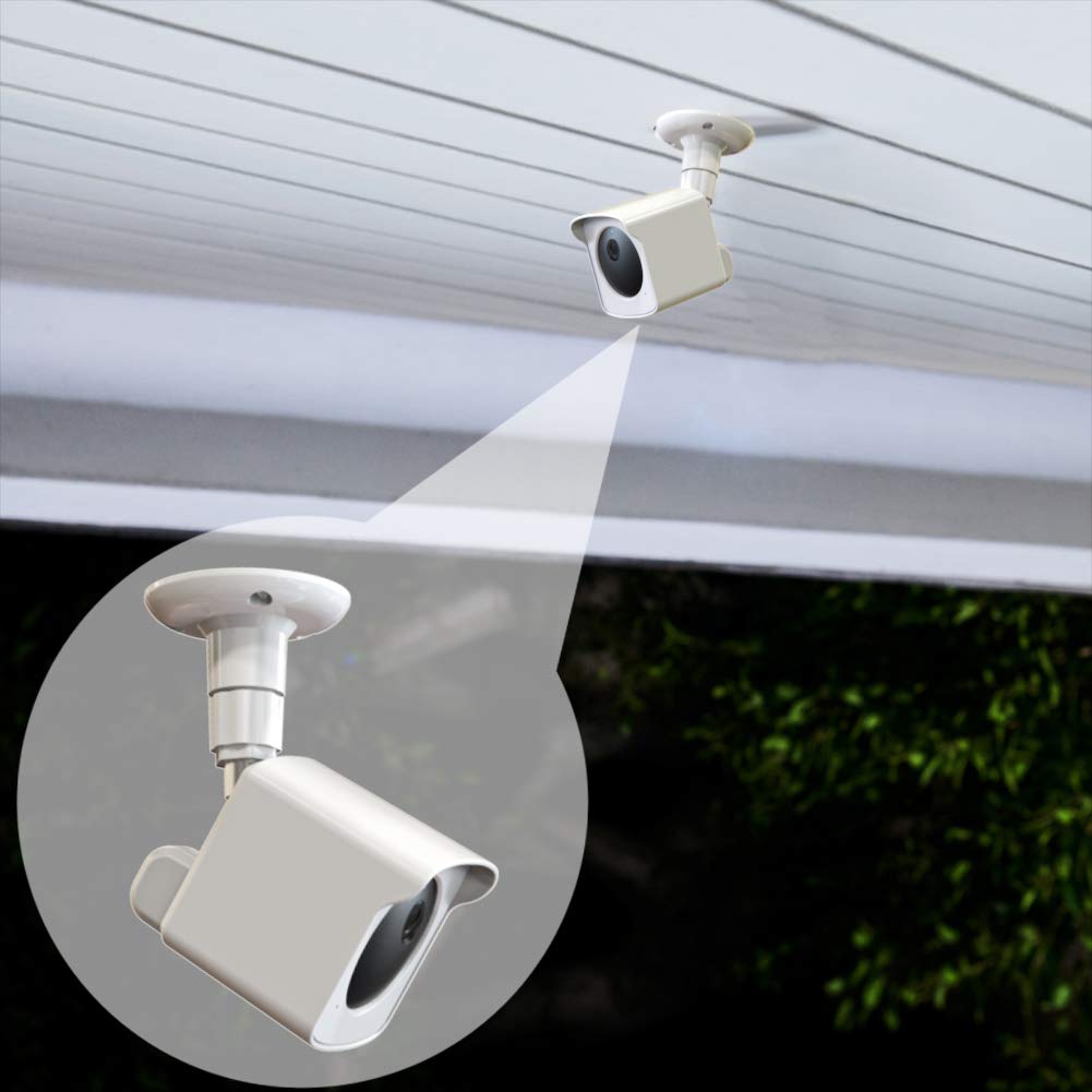 Pef Mount For All New Wyze Cam Outdoor, Weatherproof Protective Cover And 360 Degree Adjustable Wall Mount For Wyze Camera Outdoor Indoor Wire Free Smart Home Camera System (White, 3 Pack)