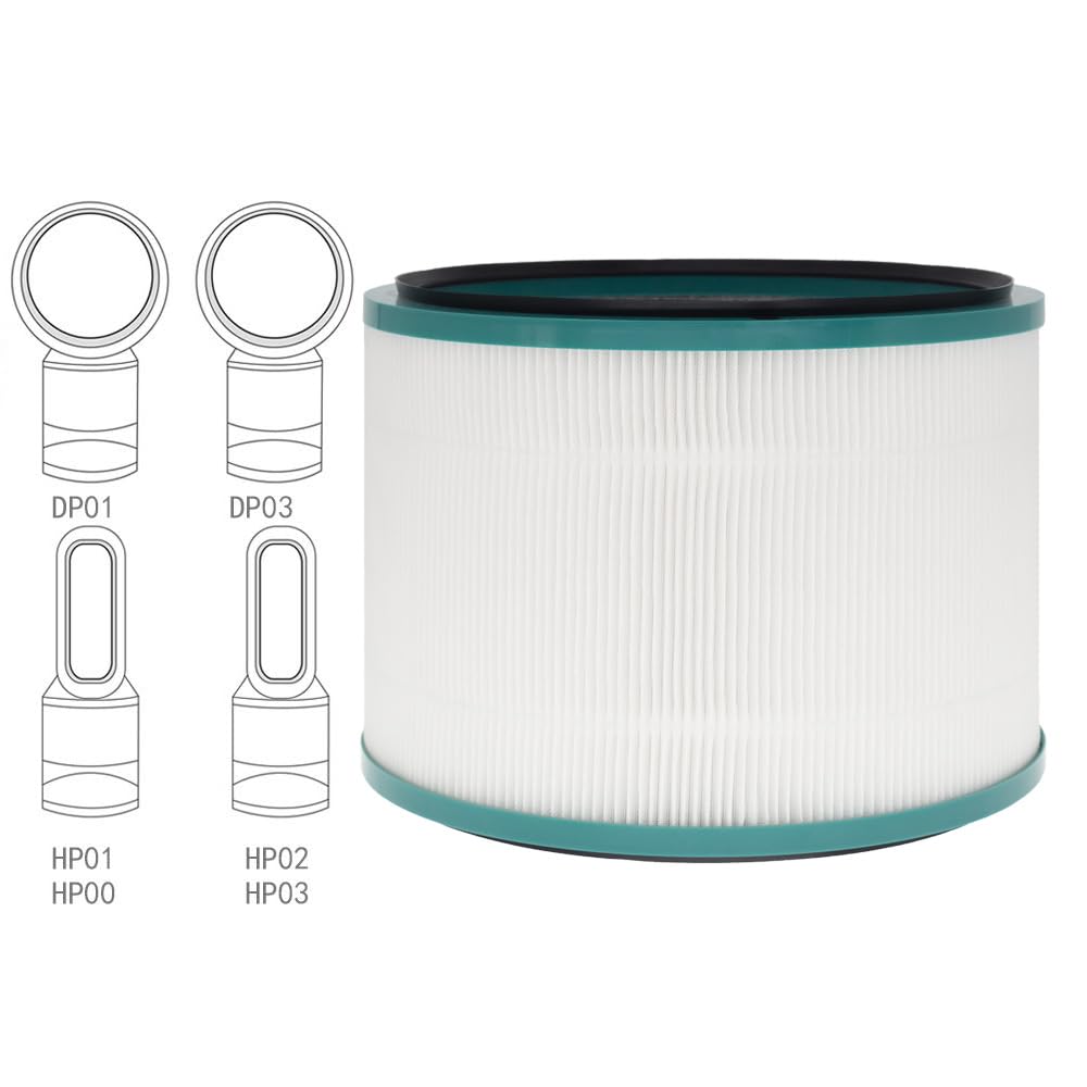 Lhari Air Purifier Filter Replacements For Dyson Pure Cool Link Dp01 Dp02, Pure Hot + Cool Link Hp01 Hp02 Hp03, Part # 968125 03