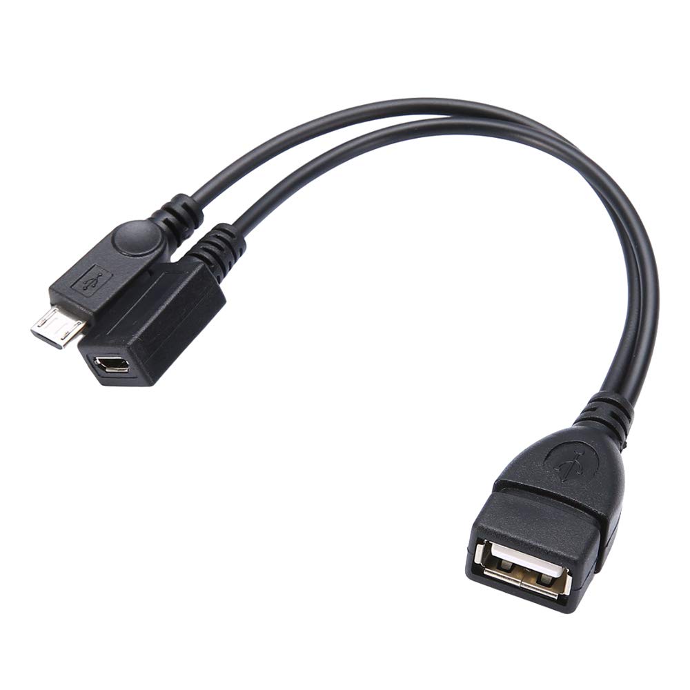 Golden Blue Micro Usb Splitter Cable Otg Power Enhancer Cord Usb A ...