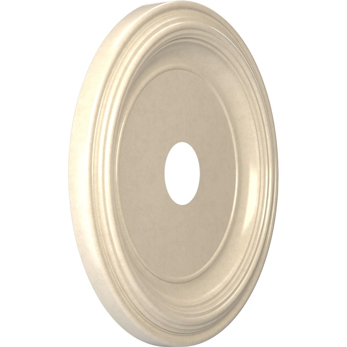 19Od X 3 1/2Id X 1 1/2P Traditional Thermoformed Pvc Ceiling Medallion (Fits Canopies Up To 11 1/2), Universal Metallic Pearl Mi